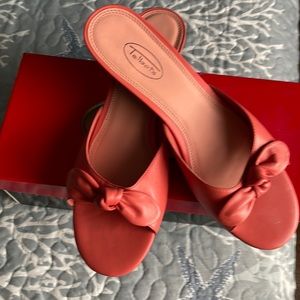 Cute Slide Shoes with now!  Worn once. Like new!  Pinkish !